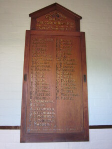 North Ryde PS WW1 honour board